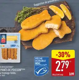 ALDI Golden Seafood Panés de poisson offre