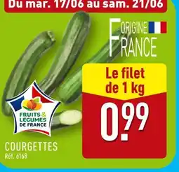 ALDI Courgettes offre
