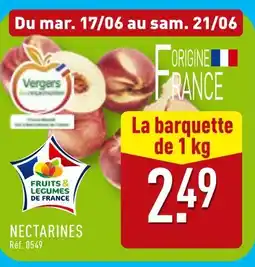 ALDI Vergers écoresponsables Nectarines offre