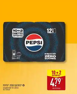 ALDI Pepsi Pepsi zéro sucres offre