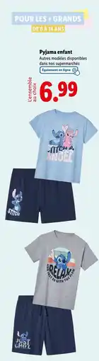 Lidl Pyjama enfant offre