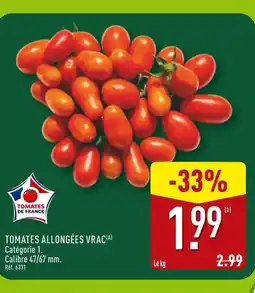 ALDI Tomates allongées vrac offre