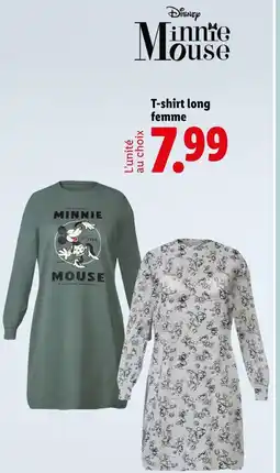 Lidl DISNEY T-shirt long femme offre