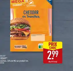ALDI Le Cavalier Cheddar en Tranches offre