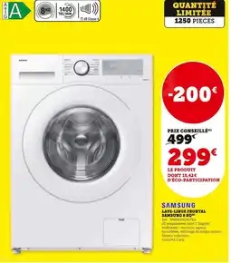 Super U Samsung Lave-linge frontal 8 kg offre