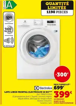Super U Electrolux Lave-linge frontal Electrolux 10 kg offre