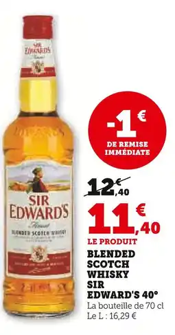 U Express SIR EDWARD'S Blended Scotch Whisky offre