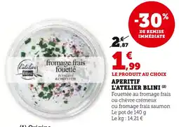 U Express L'ATELIER BLINI Aperitif offre