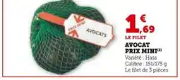 U Express Avocat prix mini offre