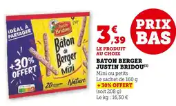 U Express JUSTIN BRIDOU Baton Berger offre