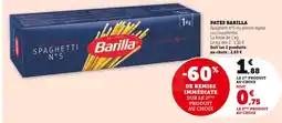 U Express BARILLA PATES offre