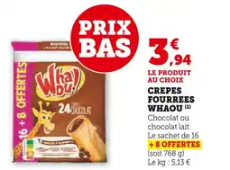 U Express Whou! Crepes Fourrees offre