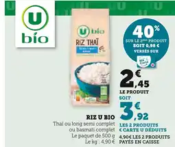 U Express U Bio Riz bio offre