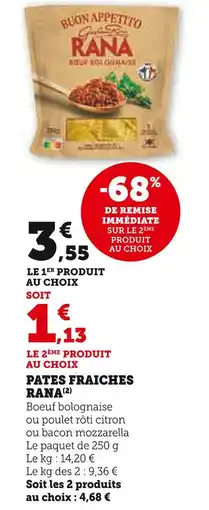 U Express RANA Pates fraiches offre