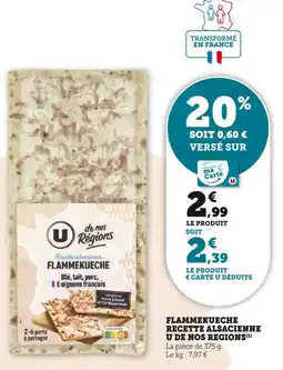 U Express U Flammekueche Recette Alsacienne offre