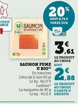 U Express U Saumon fumé Bio offre