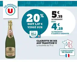 U Express U Clairette de Die AOP Tradition offre