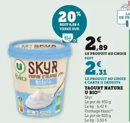 U Express U BIO Skyr offre