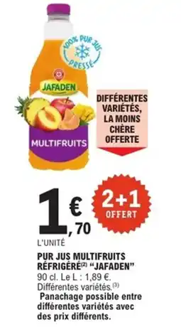 E.Leclerc Express JAFADEN Pur jus multifruits réfrigére offre