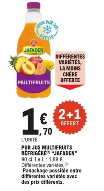 E.Leclerc Express JAFADEN Pur jus multifruits réfrigére offre