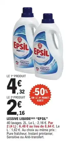E.Leclerc Express EPSIL Lessive liquide offre