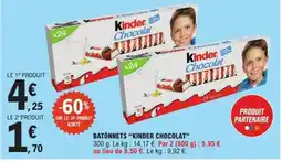E.Leclerc Express KINDER Batonnets chocolat offre