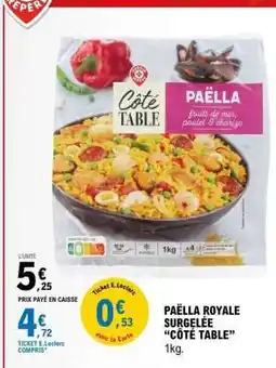 E.Leclerc PAËLLA ROYALE SURGELÉE “CÔTÉ TABLE” offre
