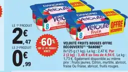 E.Leclerc Express DANONE Velouté fruits rouges offre découverte offre