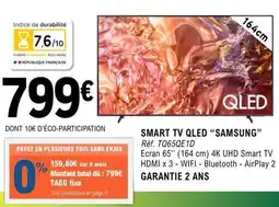 E.Leclerc SMART TV QLED SAMSUNG offre