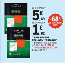 E.Leclerc Express GUYADER Truite fumé de bretagne offre