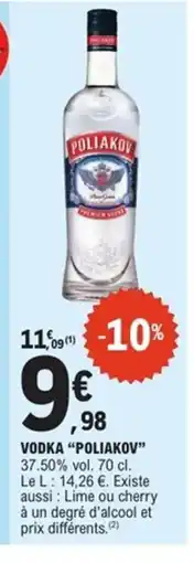 E.Leclerc Express POLIAKOV Vodka offre