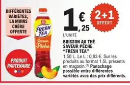 E.Leclerc Express FRESH TEA Boisson au thé saveur pêche offre