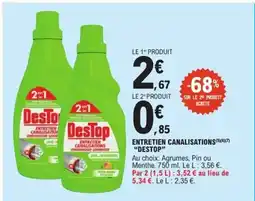 E.Leclerc Express DESTOP Entretien canalisations offre