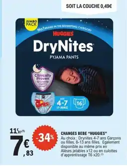 E.Leclerc Express HUGGIES Changes bebe offre