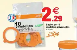 Bazarland Sachet de 10 rondelles universelles offre