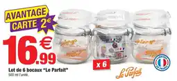 Bazarland Lot de 6 bocaux Le Parfait offre