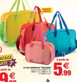 Bazarland Le sac isotherme Colorpop offre