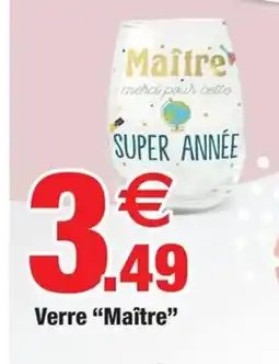 Bazarland Verre Maître offre