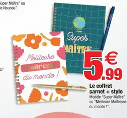 Bazarland Le coffret carnet + stylo offre
