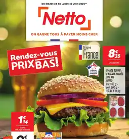 Netto Viande bovine : 8 steaks hachés offre