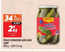 Netto LENNY Pickles cornichons aigre-doux offre