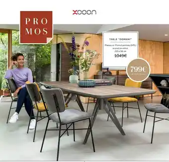 Xooon Table Domani offre
