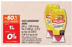 Netto AMORA Sauce cheeseburger offre