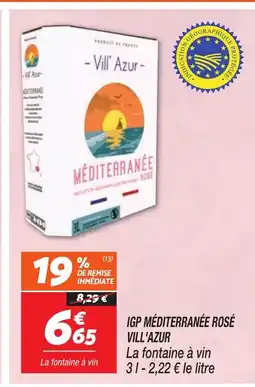 Netto Igp méditerranée rosé vill'azur offre