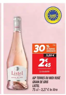 Netto Igp terres du midi rosé grain de gris offre