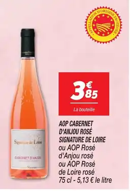 Netto Aop cabernet d'anjou rosé signature de loire offre
