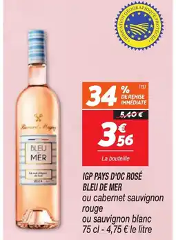 Netto Igp pays d'oc rosé bleu de mer offre