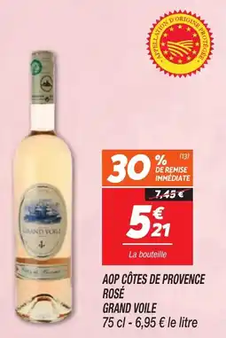 Netto Aop côtes de provence rosé grand voile offre
