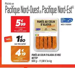 Netto NETTO Panés au colin d'alaska x5 msc offre