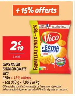 Netto VICO Chips nature extra craquante offre